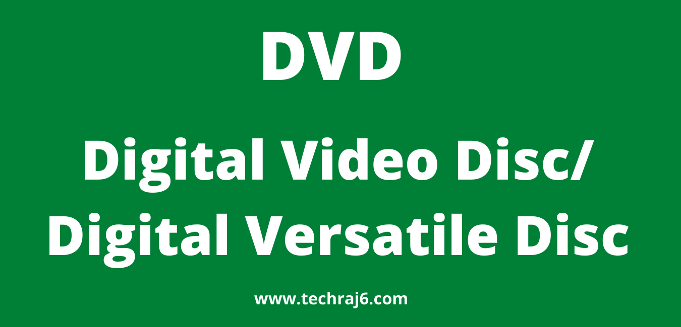 DVD full form, what is the full form of DVD