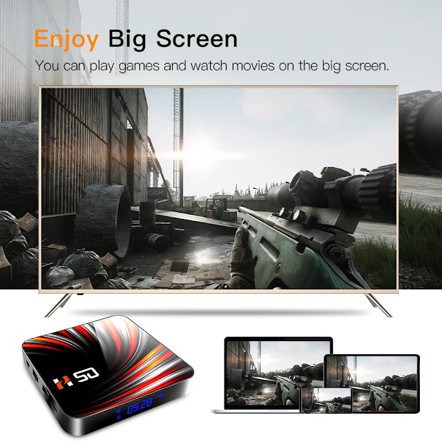 Android TV Box Android 10 4GB 32GB 64GB 4K H.265 Media Player 3D Video 2.4G 5GHz Wifi Bluetooth Smart TV Box Set top box