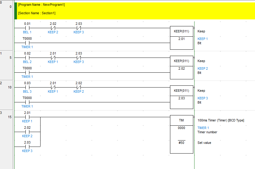 Simulasi Program bel kuis menggunakan CX-programmer (PLC OMRON)