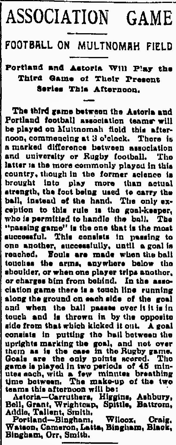 This Day In Football History 21 October 1893 A Perfect Pitch For