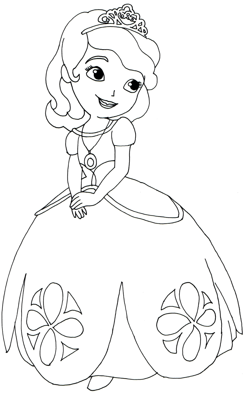 Sofia The First Coloring Pages March 2014