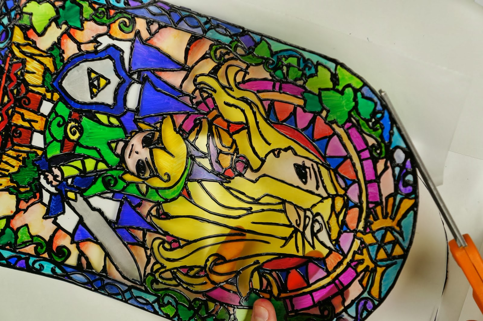Otaku Crafts Easy Fake Stained Glass