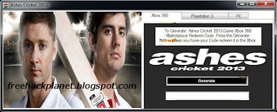 Download working and newest Keygen | Key Generator CD-Key for Ashes Cricket 2013 for free!