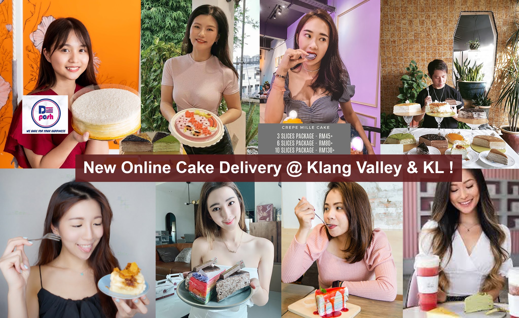 De Posh Crepe Mille Cake Klang Valley