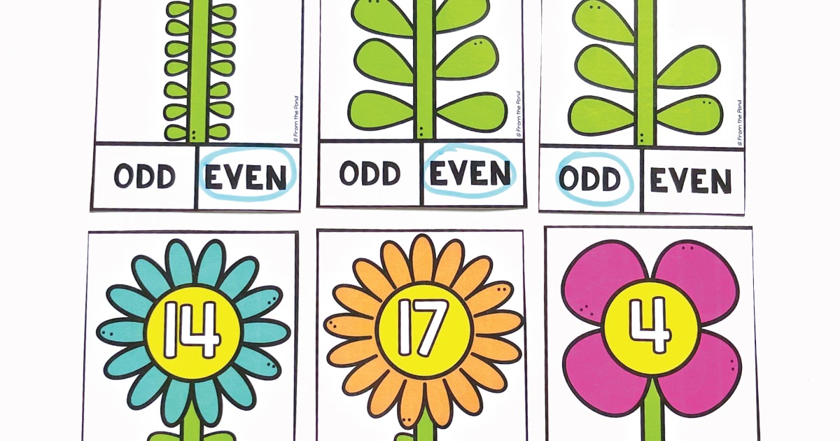 Odd & Even Flower Activities From the Pond