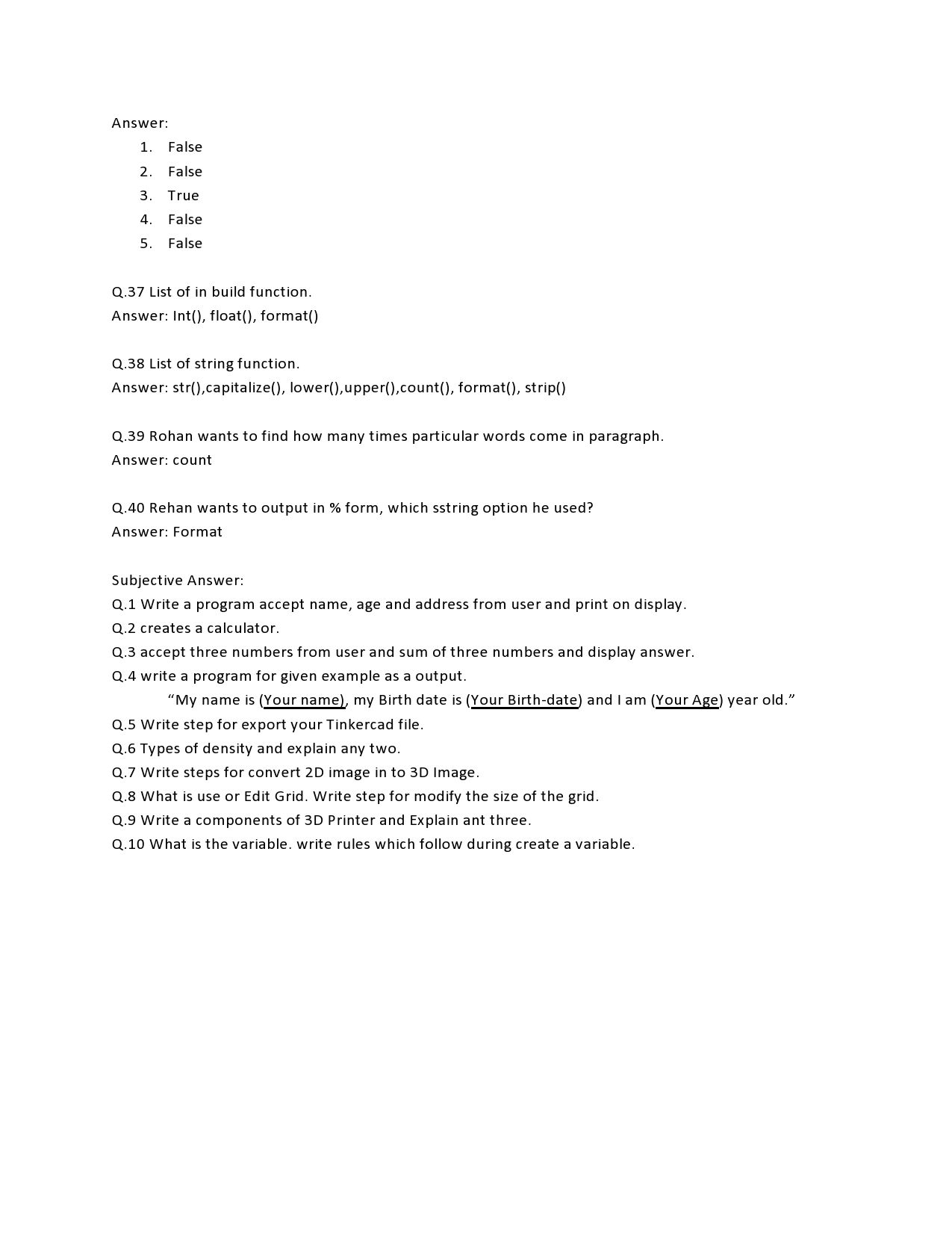 computer-final-exam-revision-question-answer-standard-6