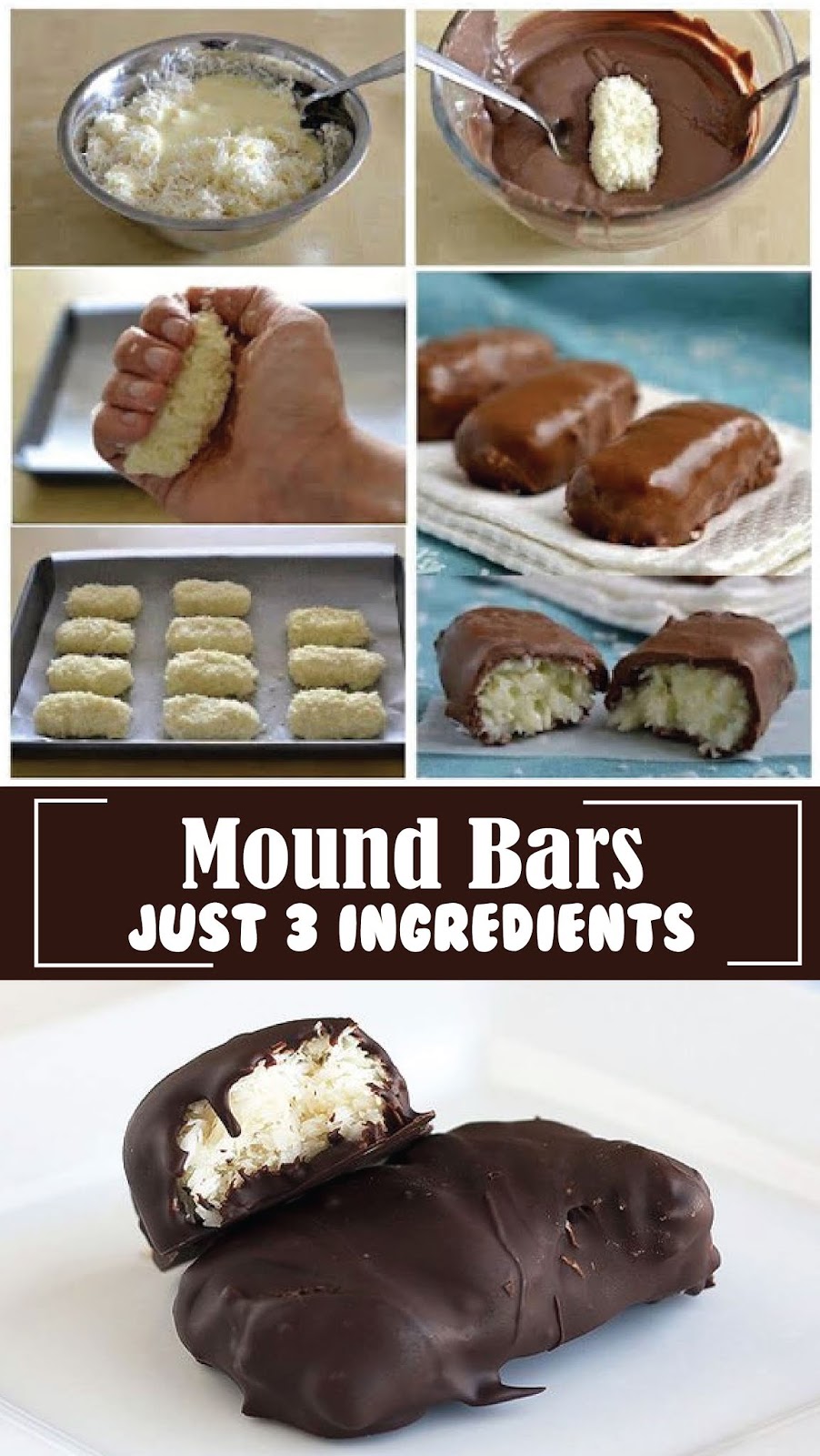 Mounds Bàrs with just 3 ingredients Extra Ordinary Food