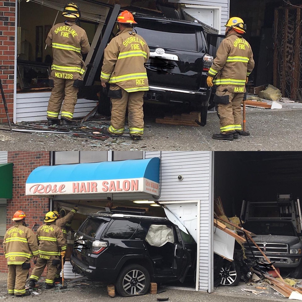 Vehicle Crashes Into Rose Hair Salon On Aurora Shoreline Area News