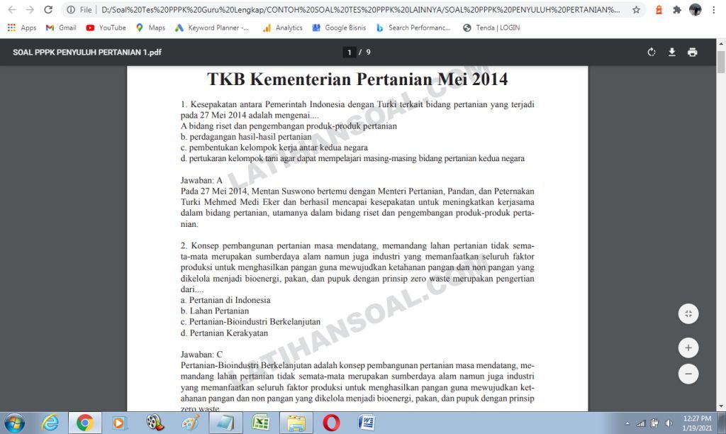 43+ Soal Tes Cpns 2014 Dan Kunci Jawaban Pdf Pictures