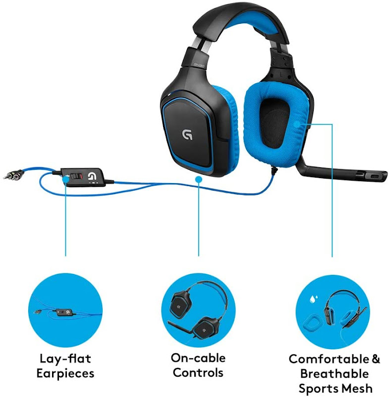 Logitech G4 Headphones Infographics