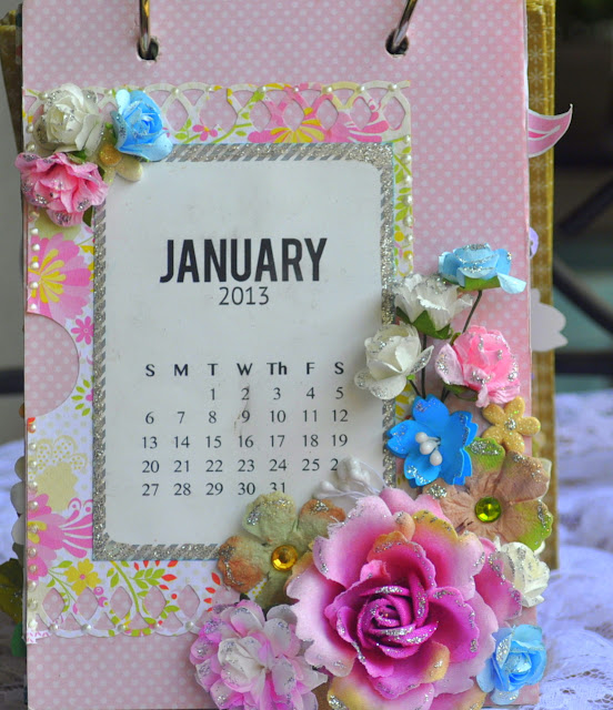 Dazzled By Life: Handmade Desk Calendar