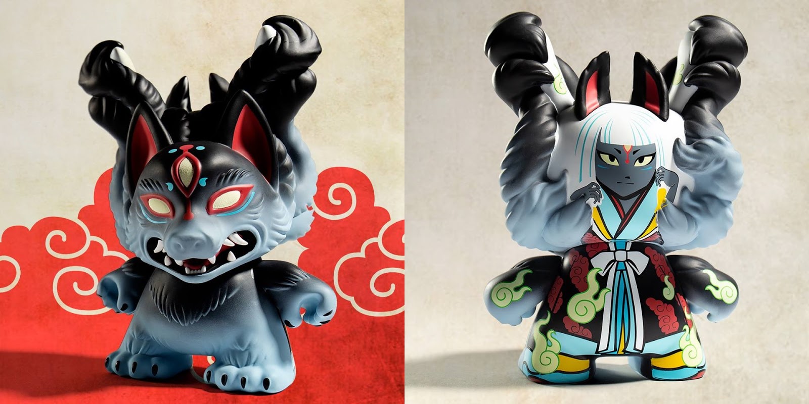 Kyuubi by Candie Bolton City Cryptid Dunny Mini Series by Kidrobot New