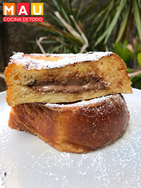 torrejas torrijas tostadas francesas pan frances french toast relleno de chocolate mau cocina de todo receta