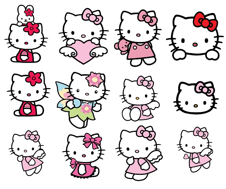 digitalfil: Hello Kitty svg,cut files,silhouette clipart,vinyl files