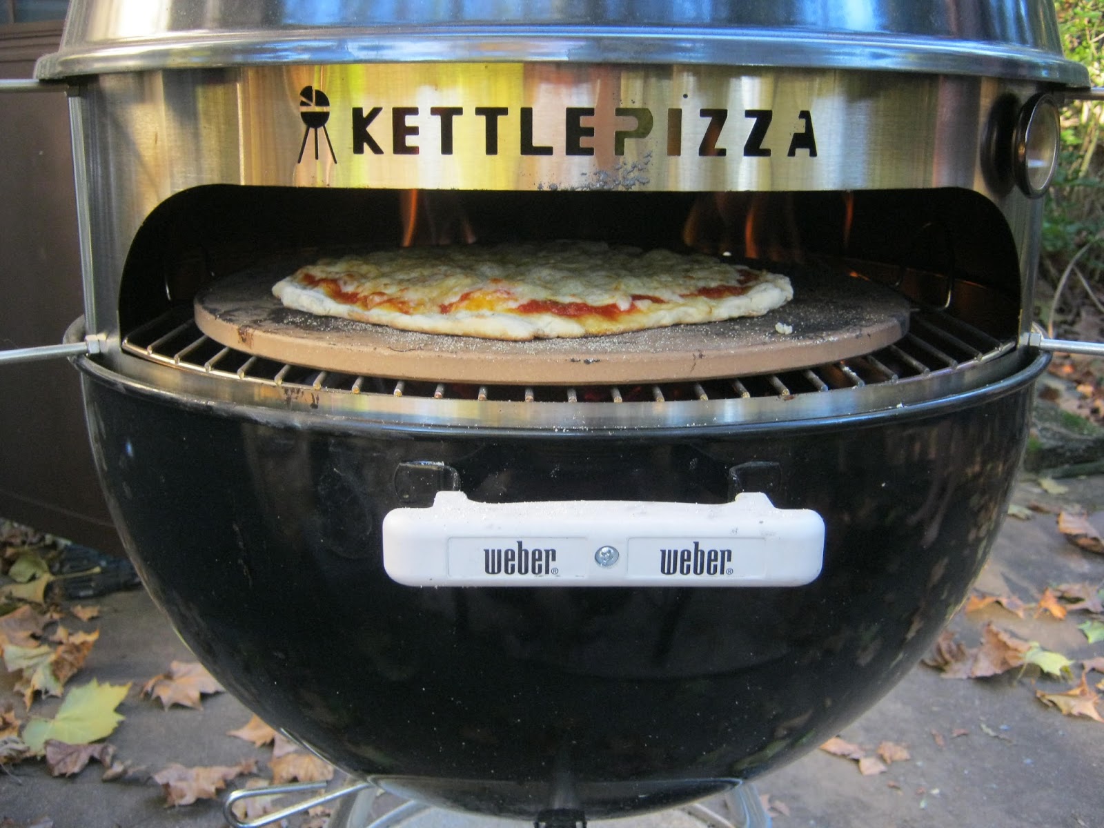 Let the Feasty Begin Pizza from the er Kettle Pizza Kit