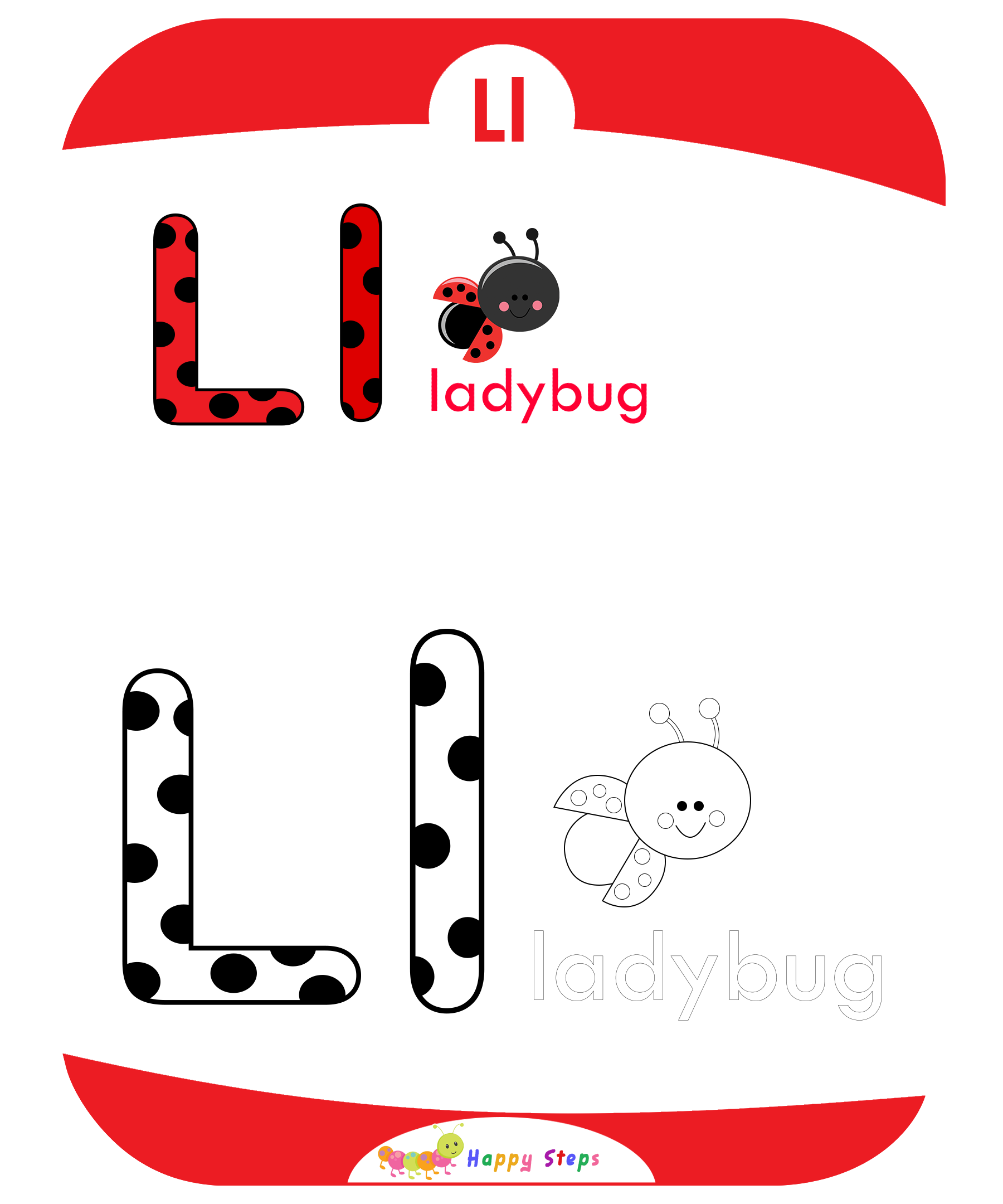 Coloring Worksheets- Letter L