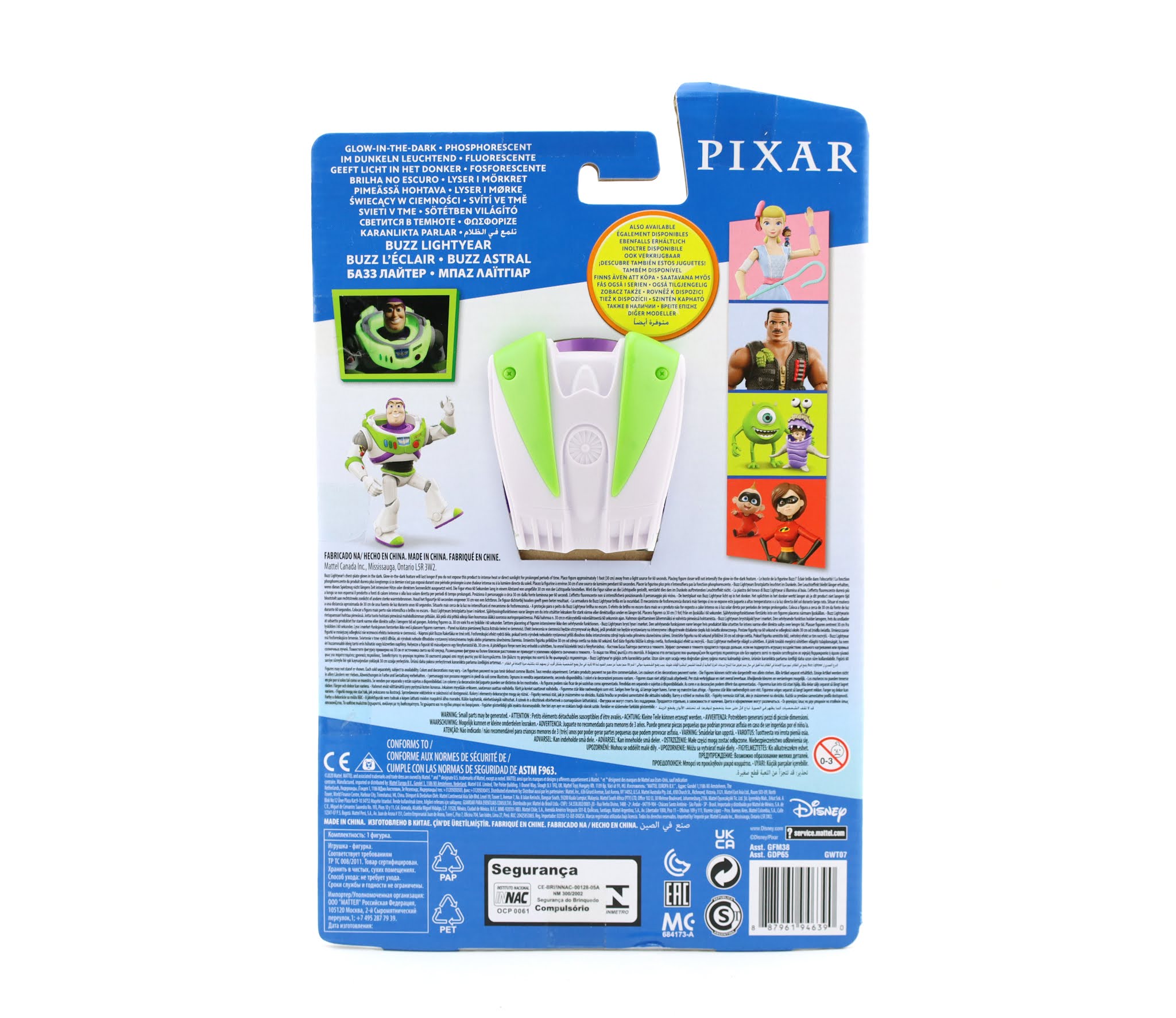 Brand New * Disney Pixar Toy Story Glow In The Dark Buzz Lightyear Figure