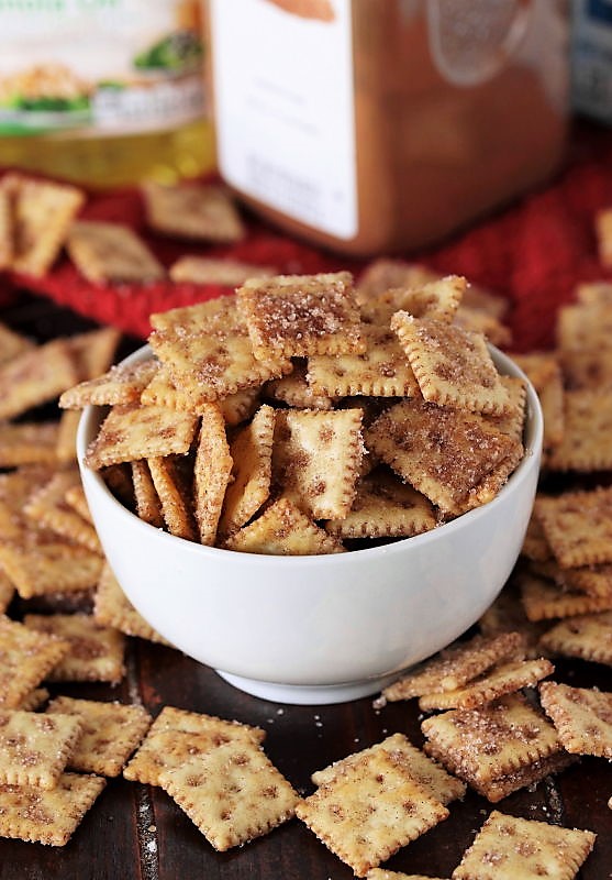 Super Easy Cinnamon Sugar Crackers The Kitchen is My Playground