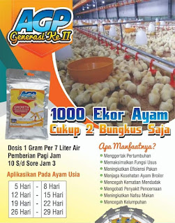 Pemacu pertumbuhan ayam Dengan AGP Generasi ke dua AGP Generasi ke 2