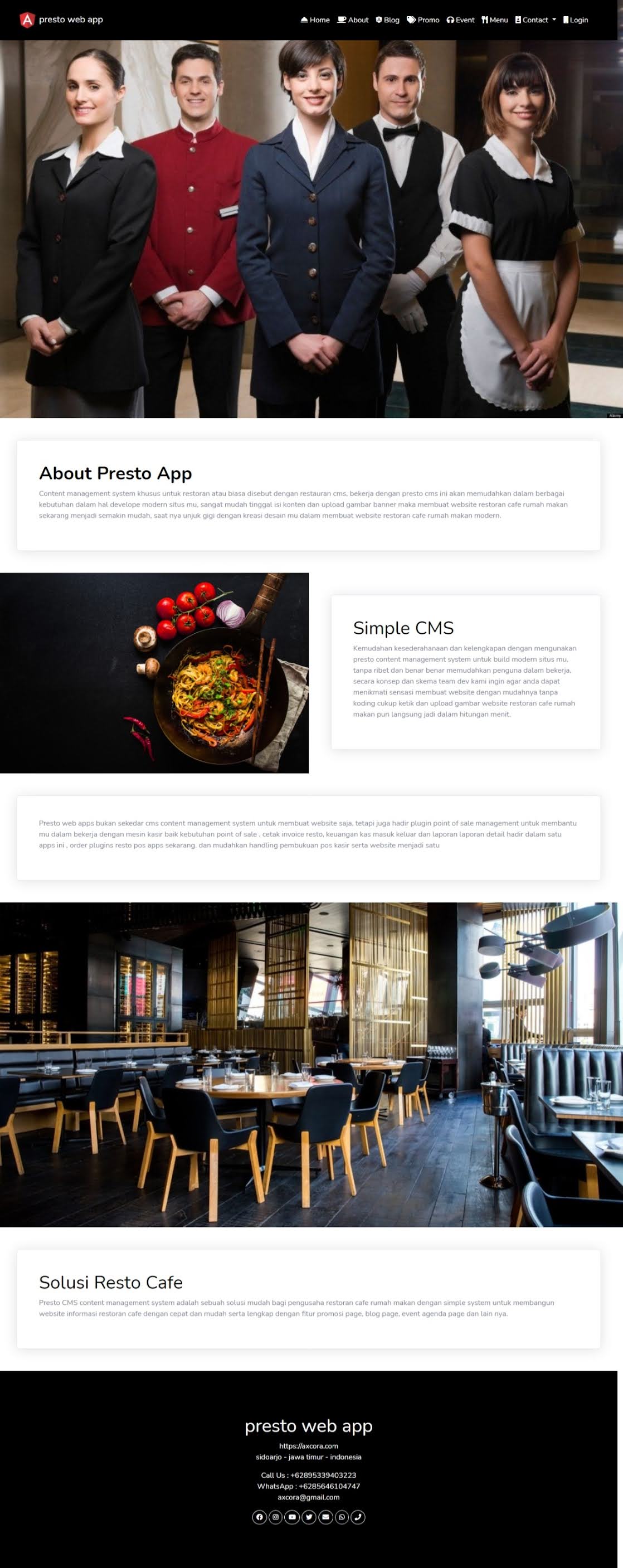 restoran online website aplikasi restoran cafe rumah makan