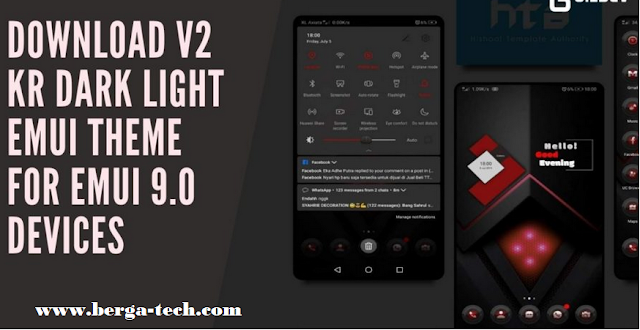 Download Theme  EMUI 9.0 V2 KR Dark Light EMUI Devices