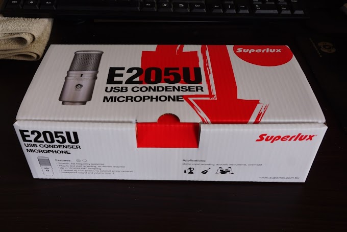 【開箱】入門人聲錄製的好選擇──Superlux E205U USB外接式麥克風