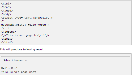 Makers Of The Web: Javascript code placement in html file or document.