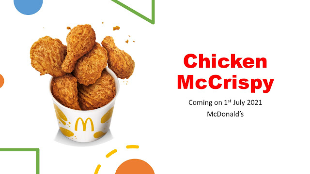 Chicken McCrispy is coming to McDonald's on 1st July