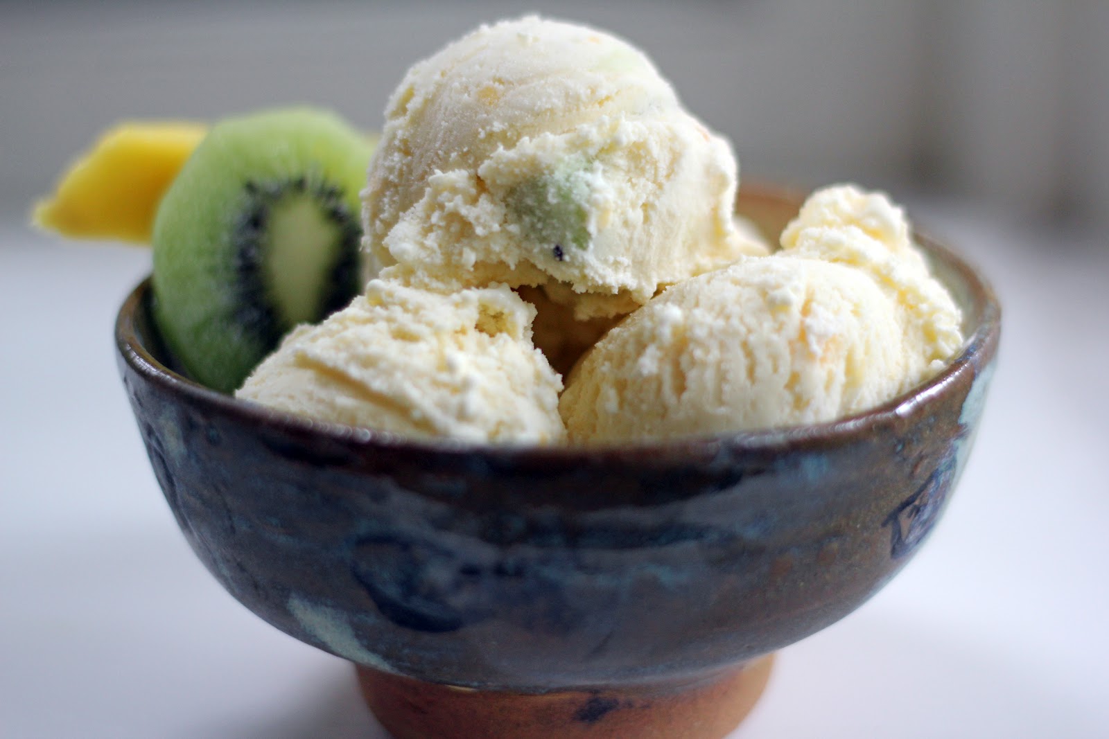 Blue Kale Road: Mango Kiwi Mascarpone Ice Cream: Birthday Time!