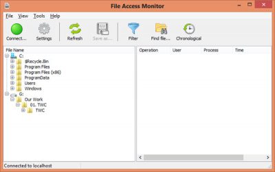 Monitoraggio dell'accesso ai file di SoftPerfect