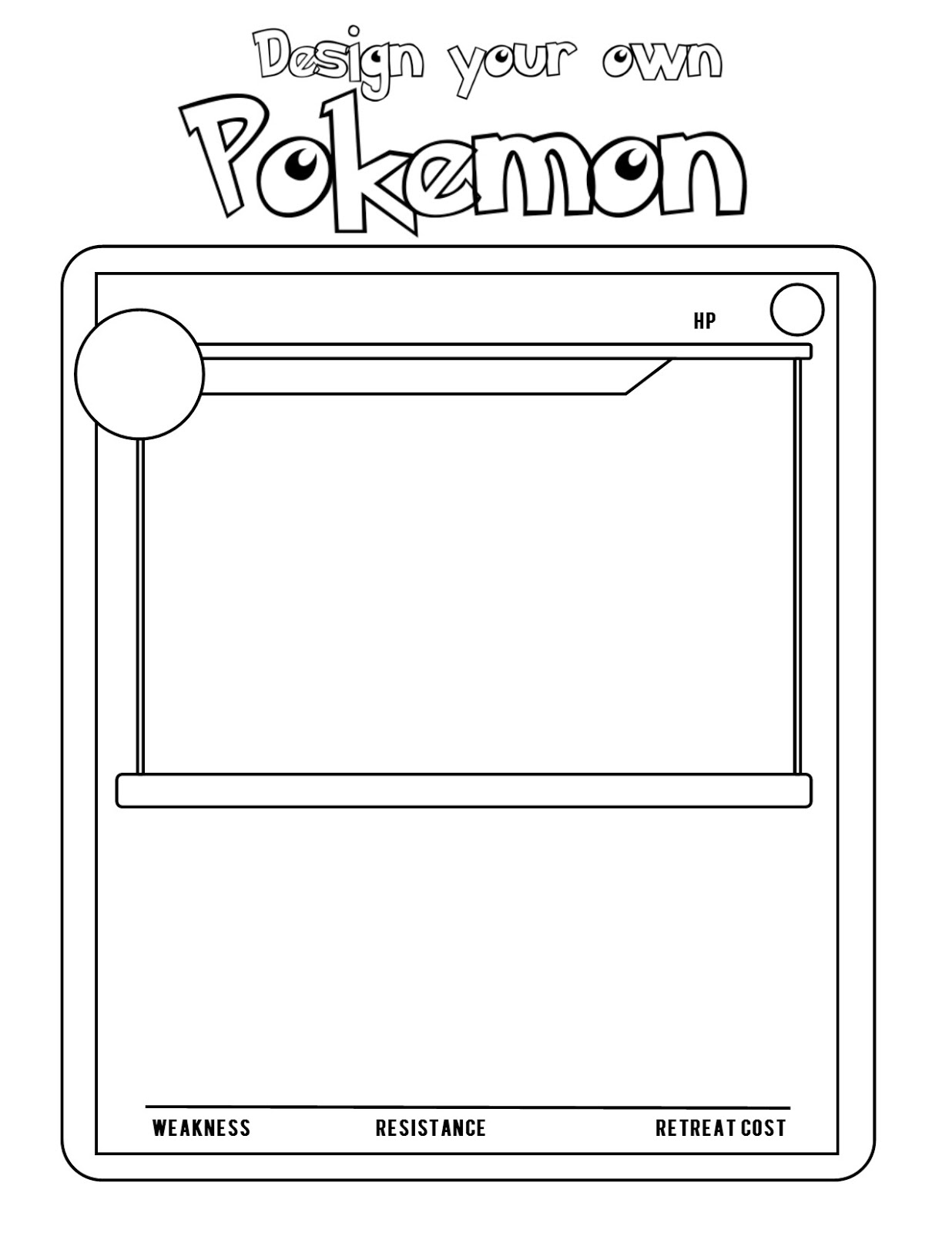 Pokemon Card Template Printable Printable Templates Pokemon Card Template Printable Printable Templates