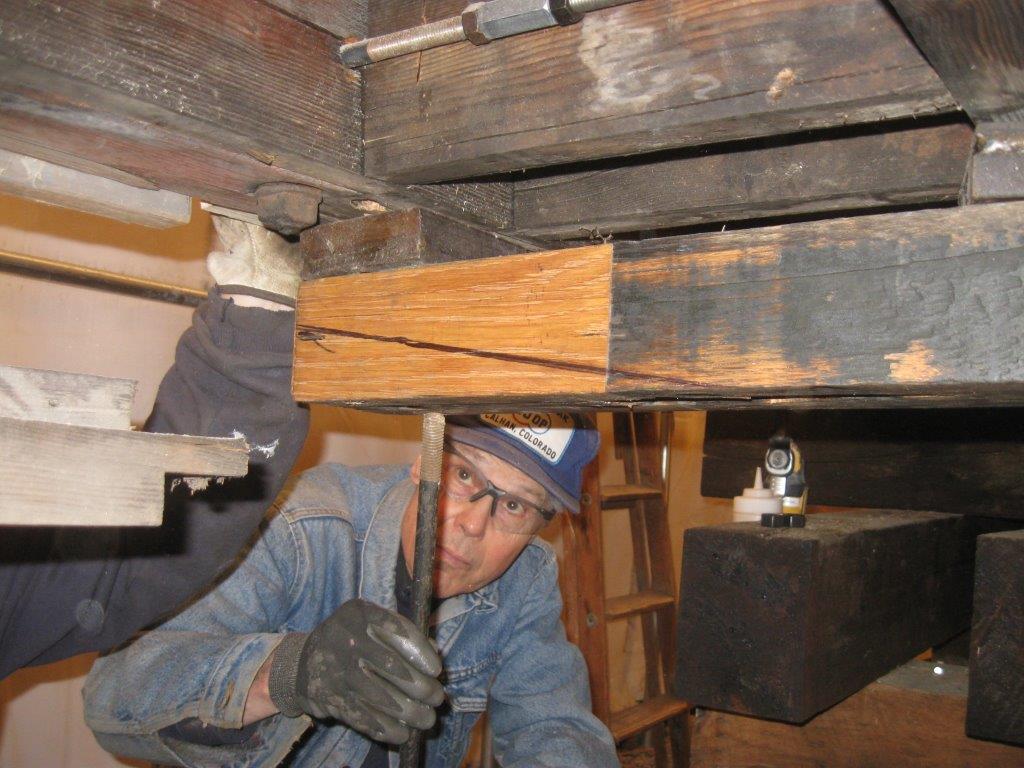 Friends Colorado Springs March 2016 Needle beams installed