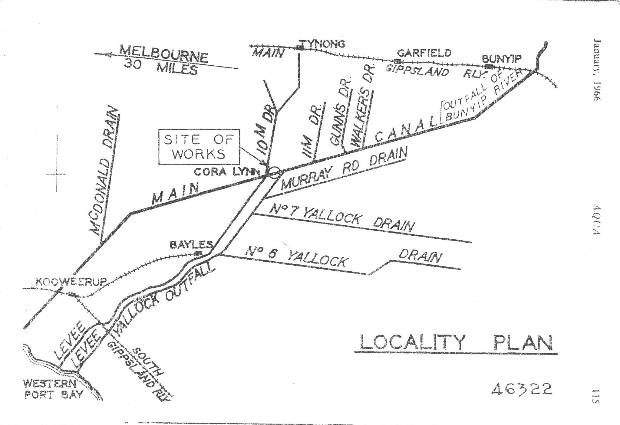 Koo Wee Rup Swamp History Yallock Outfall Scheme Completed an