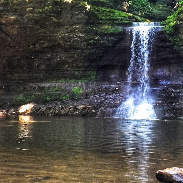 Waterfalls charm while hiking in the canyons of Matthiessen State Park.