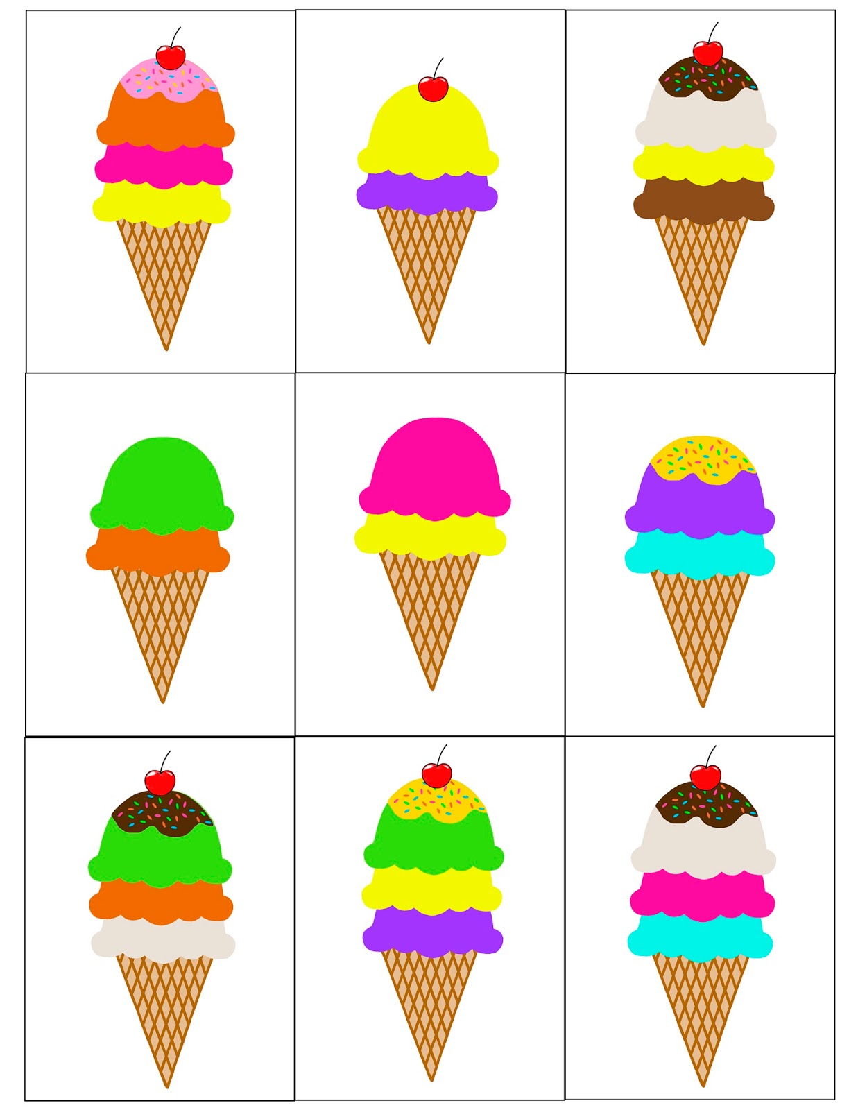 My life through a kaleidoscope Ice Cream Shop busy bag