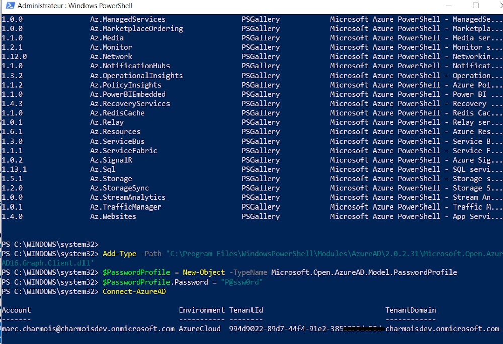 Azure & Co: Create a user in Azure Active Directory using PowerShell ...