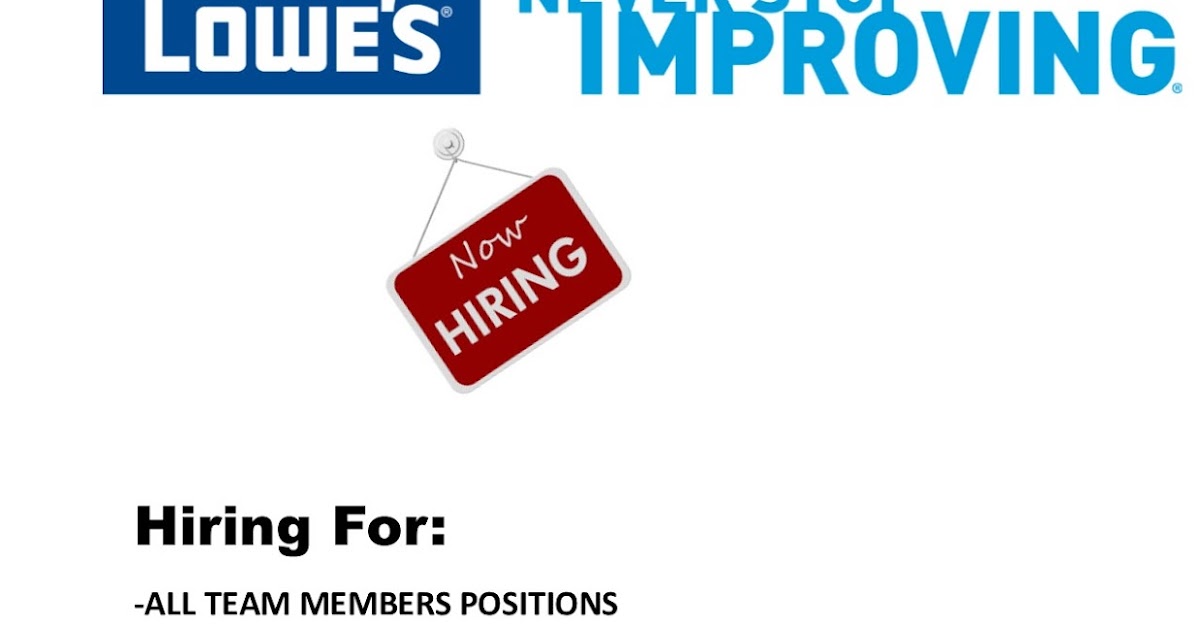 Midsouth Job List Now Hiring Lowes