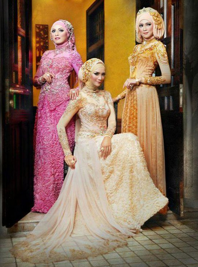 Kumpulan Foto  Model Baju  Pengantin  Islami Terbaru Trend 
