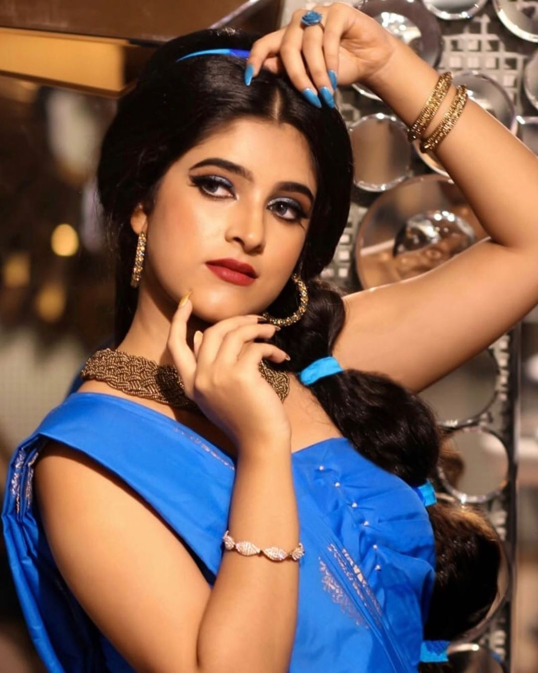 Meenakshi Dinesh Photos recreating Disney Princess Jasmine