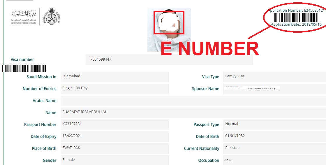 Mofa visa check