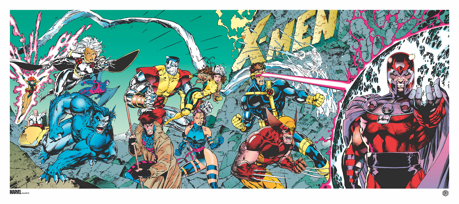 INSIDE THE ROCK POSTER FRAME BLOG: Jim Lee X-Men #1 Double Gate-Fold Poster  Release