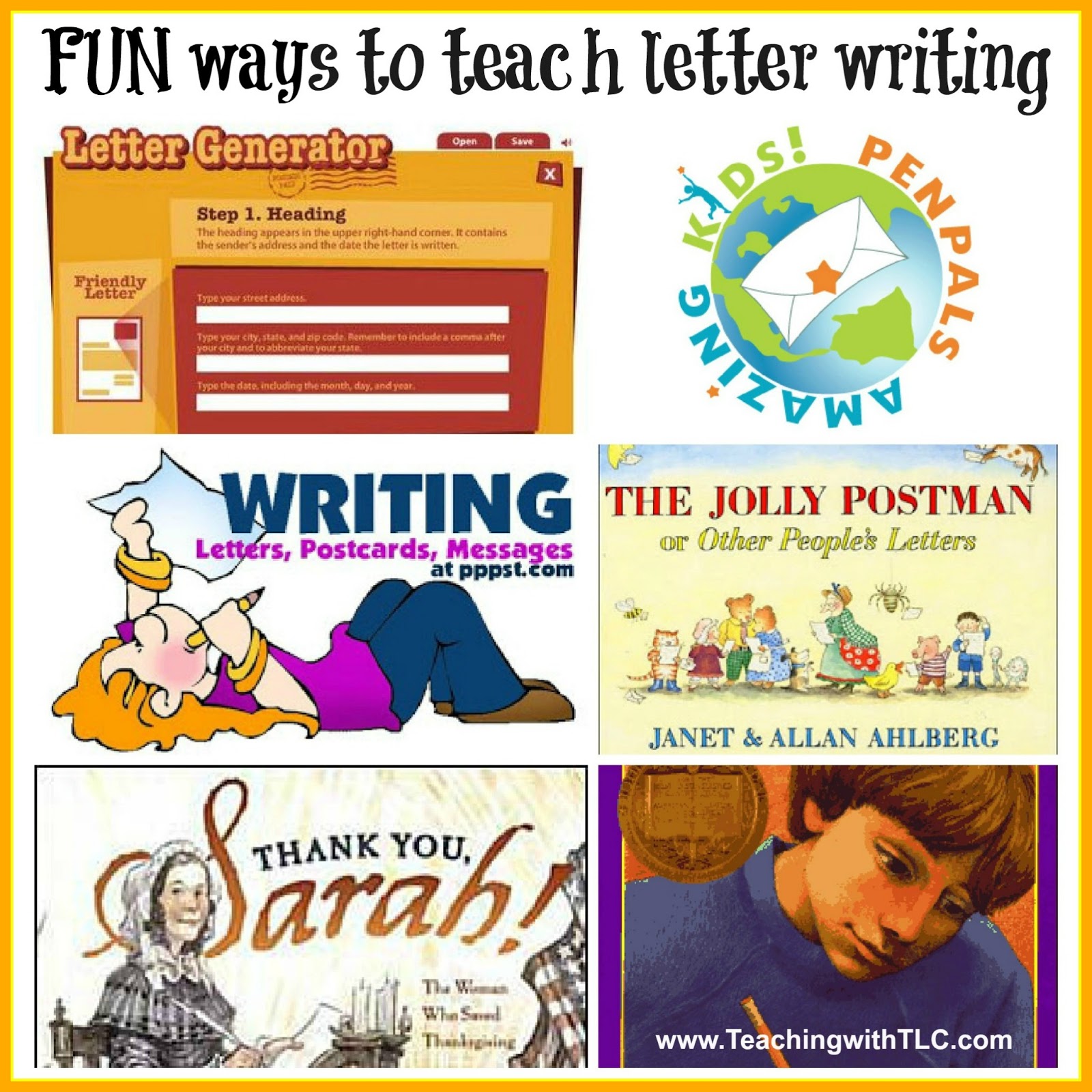 Teaching with TLC: FUN Ways to Teach Letter Writing