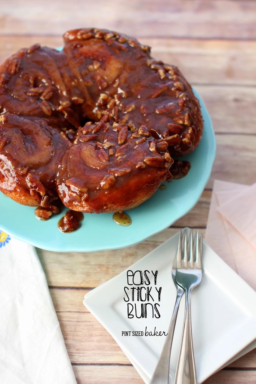 Easy Sticky Buns 1 Quick and Easy Sticky Bun Recipe.It's perfect for a lazy morning!