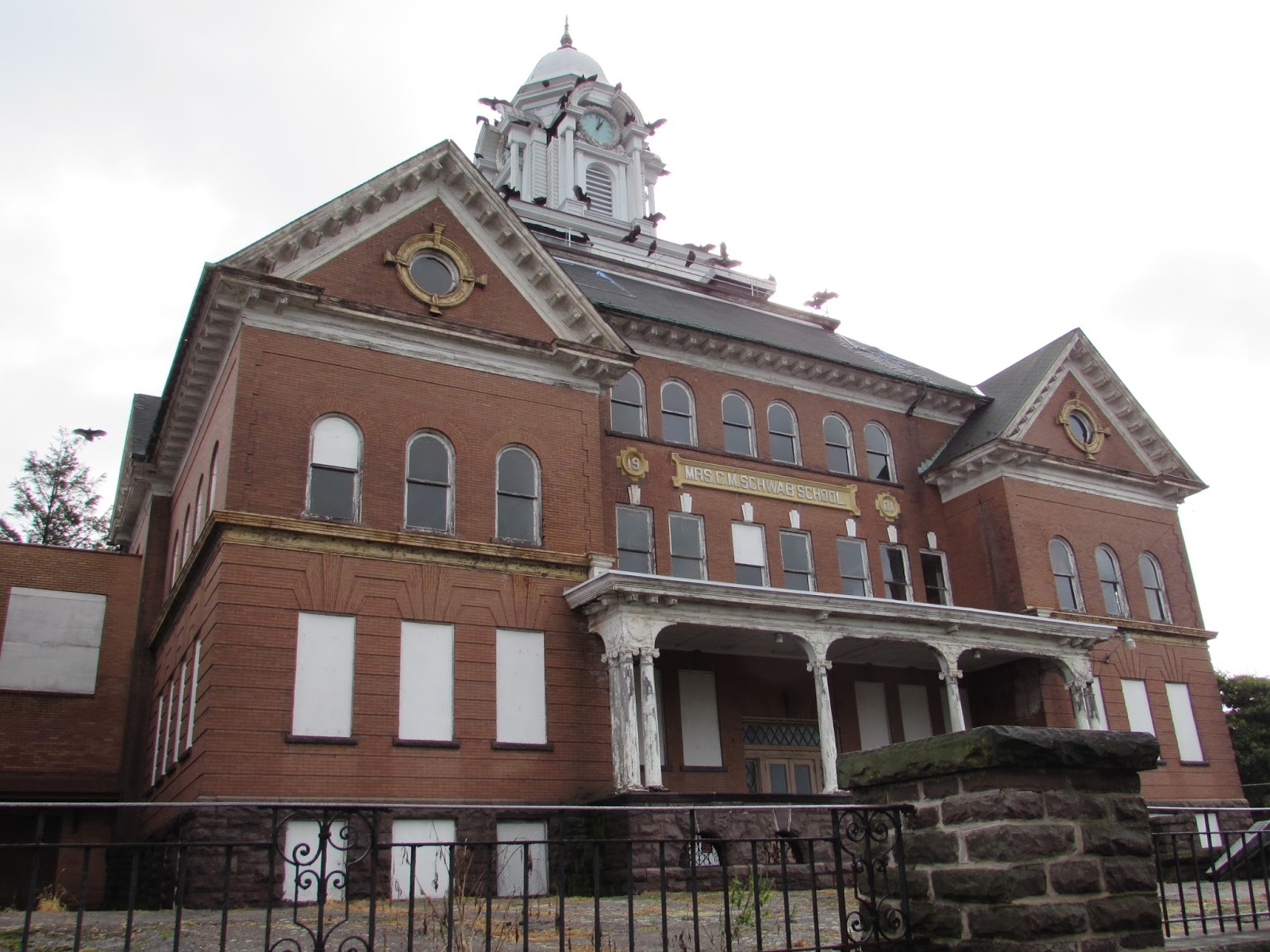 Weatherly, PA's Mrs. C. M. Schwab School Building Interesting