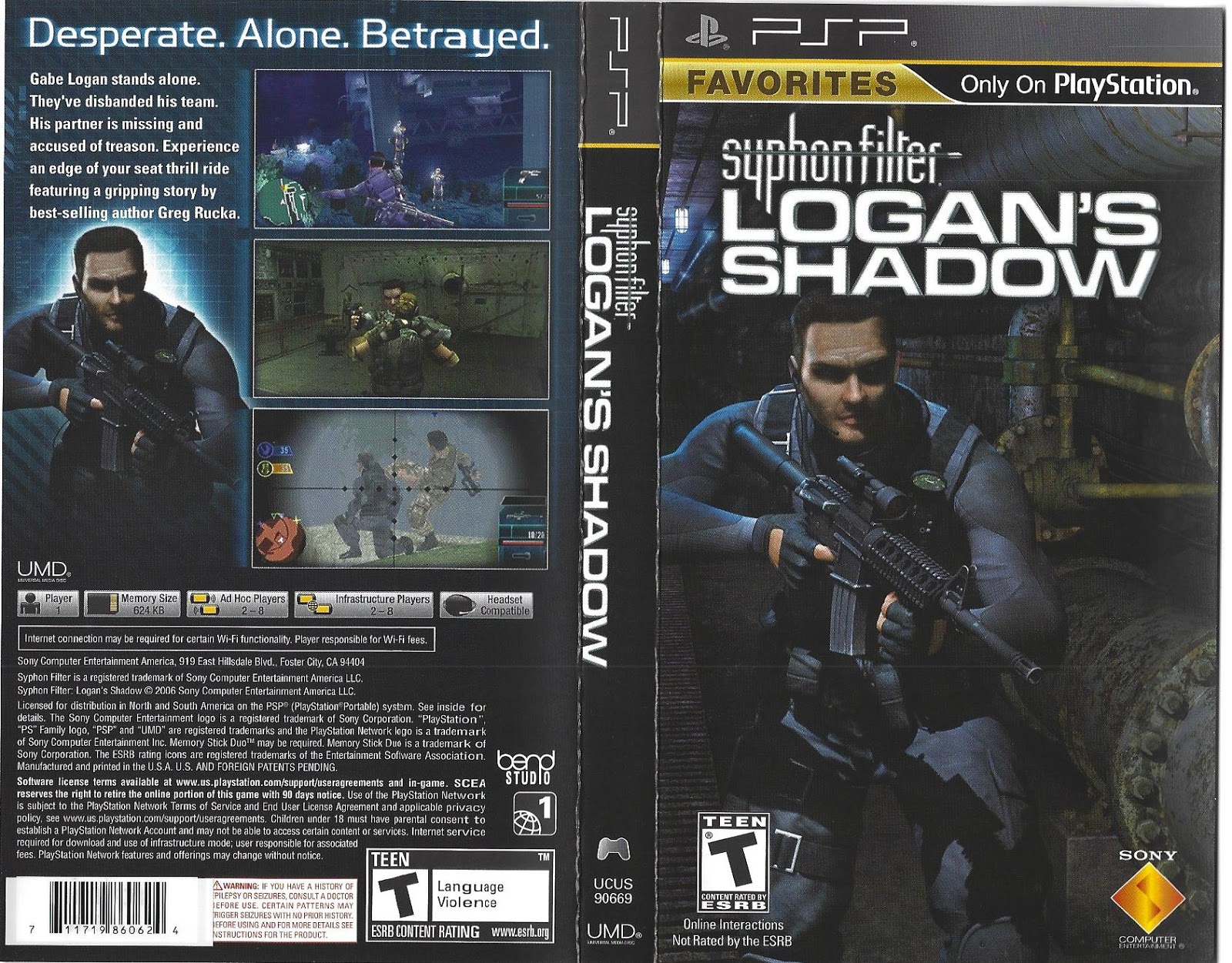 Syphon Filter Logan's Shadow PSP Highly Compressed 200mb