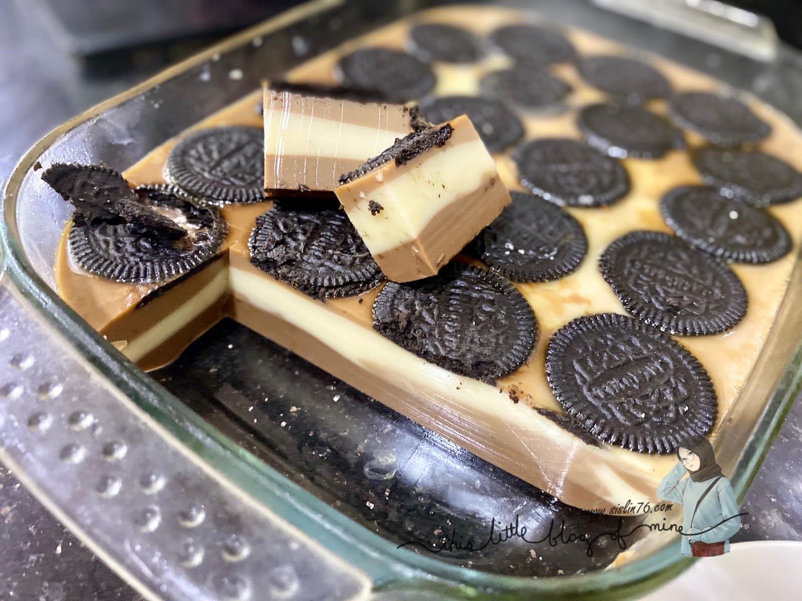 RESEPI PUDING MILO OREO YANG MUDAH DAN SEDAP