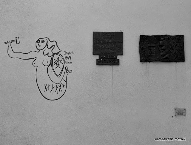 street art Warszawa Warsaw Pablo Picasso 1948 Stanisław Tołwiński Syrenka Syrena Saska Kępa