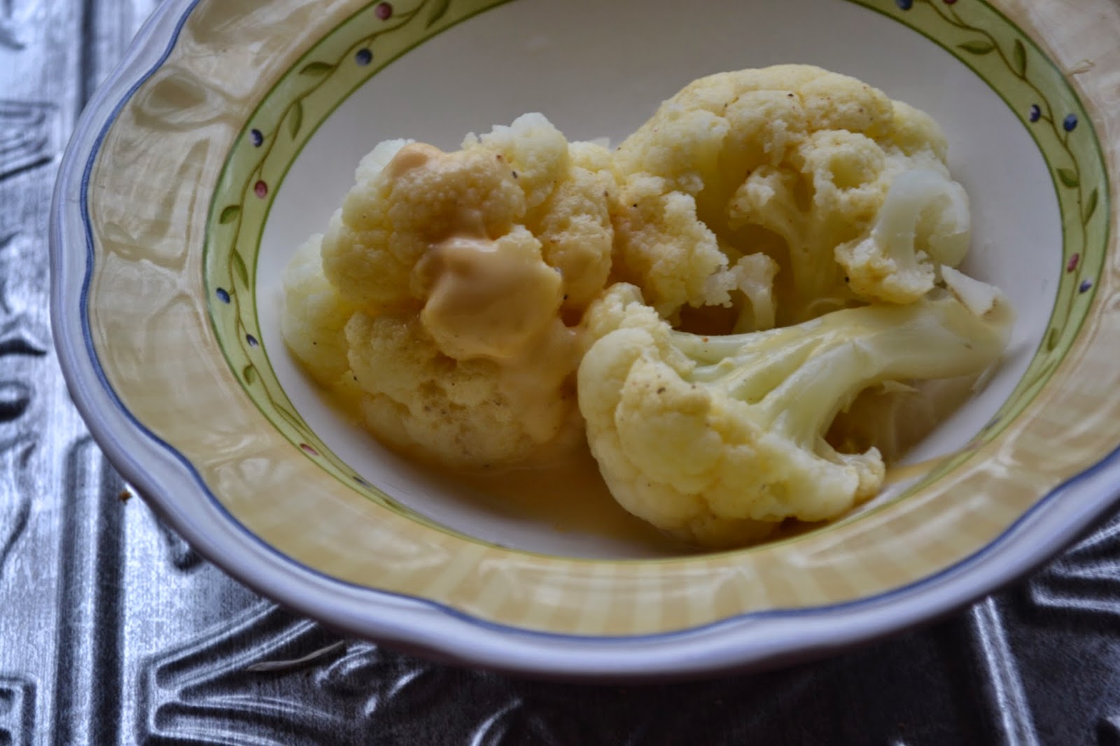 Velveeta Cheese Sauce for Steamed Cauliflower or Broccoli