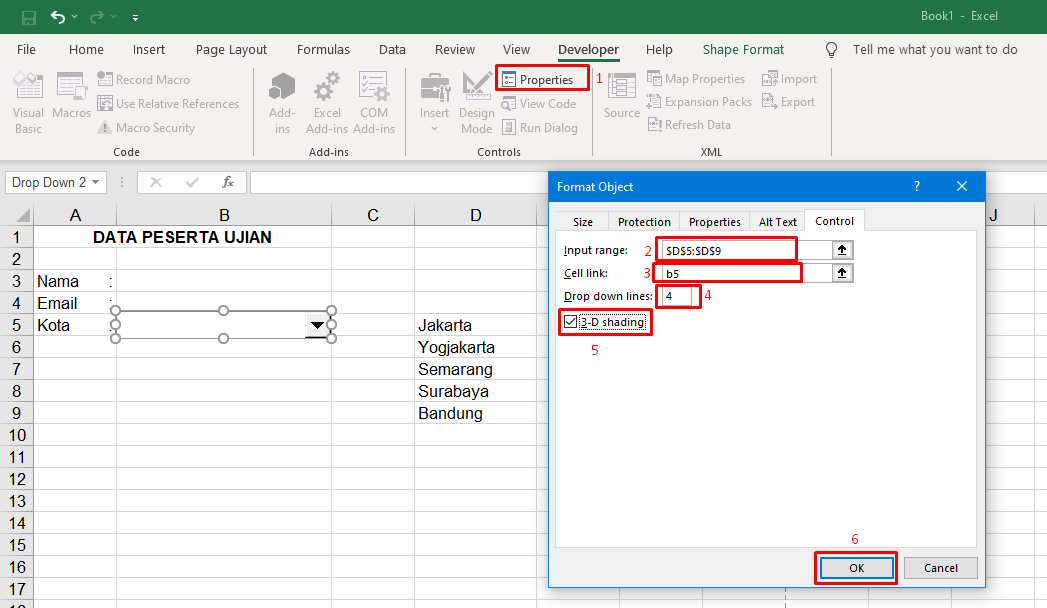 Cara Membuat Form Dengan Combo Box Di Excel vrogue.co