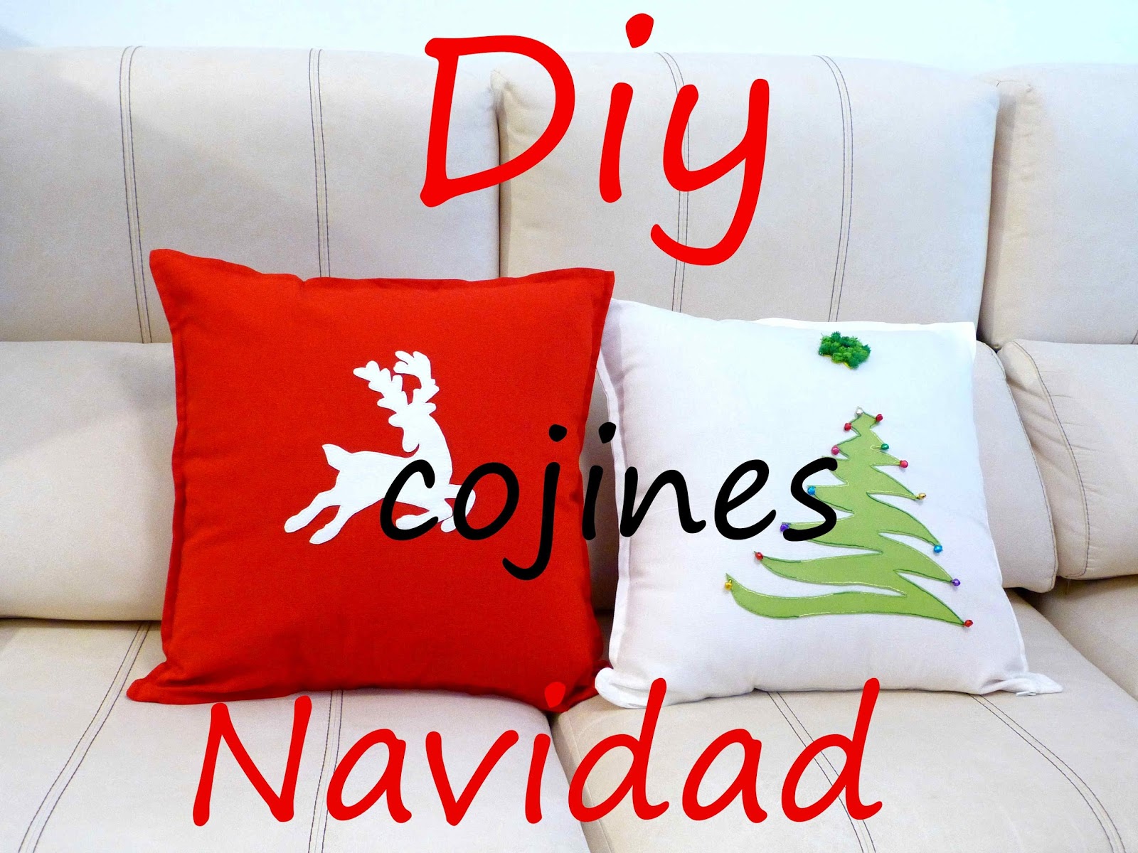 Teregp81: Diy cojines Navidad, fácil y rápido